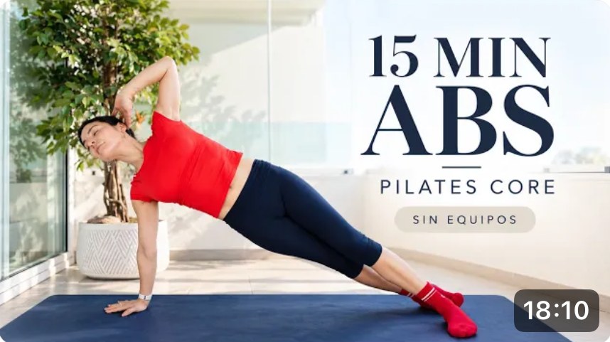 Miniatura del video 15 min Pilates Abs y Core sin equipos
